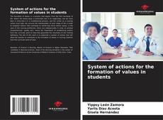 Capa do livro de System of actions for the formation of values in students 