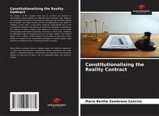 Capa do livro de Constitutionalising the Reality Contract 