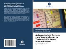 Automatisches System zum Vergleich von in Texten enthaltenen Informationen kitap kapağı