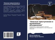 "Опасные преступления и незаконные объединения" kitap kapağı