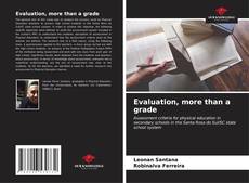 Portada del libro de Evaluation, more than a grade