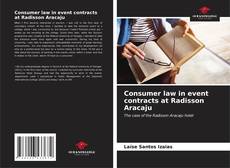 Buchcover von Consumer law in event contracts at Radisson Aracaju