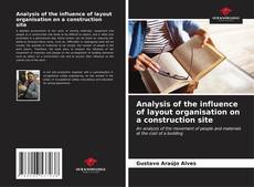Buchcover von Analysis of the influence of layout organisation on a construction site