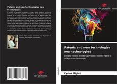 Patents and new technologies new technologies kitap kapağı