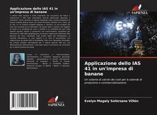 Portada del libro de Applicazione dello IAS 41 in un'impresa di banane