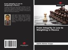 Buchcover von From Integrity in Law to Weighting in Mexico