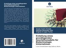 Bookcover of Erstellung eines grundlegenden Geschäftsmodells für Biotechnologie Unternehmen