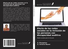 Buchcover von Efecto de las redes sociales en la inclusión de las personas con discapacidad auditiva