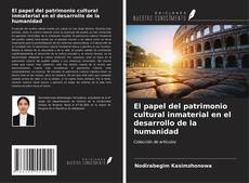 Capa do livro de El papel del patrimonio cultural inmaterial en el desarrollo de la humanidad 