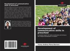 Portada del libro de Development of communicative skills in preschool