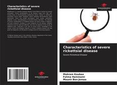 Portada del libro de Characteristics of severe rickettsial disease