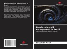 Portada del libro de Beach volleyball management in Brazil