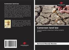 Bookcover of Cameroon land law