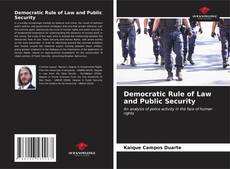 Couverture de Democratic Rule of Law and Public Security