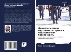 Capa do livro de Демократическое верховенство права и общественная безопасность 