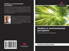 Studies in environmental perception kitap kapağı