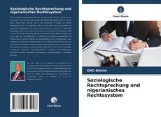 Bookcover of Soziologische Rechtsprechung und nigerianisches Rechtssystem