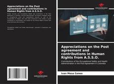 Capa do livro de Appreciations on the Post agreement and contributions in Human Rights from A.S.S.O. 