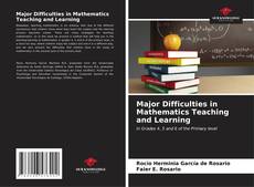 Capa do livro de Major Difficulties in Mathematics Teaching and Learning 