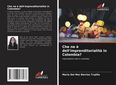 Capa do livro de Che ne è dell'imprenditorialità in Colombia? 