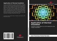 Application of thermal insulation kitap kapağı