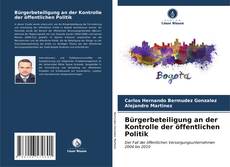 Capa do livro de Bürgerbeteiligung an der Kontrolle der öffentlichen Politik 