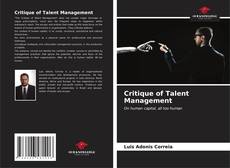 Copertina di Critique of Talent Management