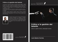 Crítica a la gestión del talento kitap kapağı