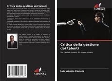 Portada del libro de Critica della gestione dei talenti