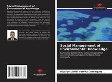 Capa do livro de Social Management of Environmental Knowledge 