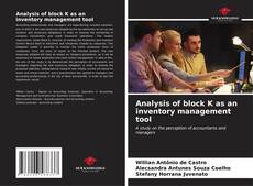 Copertina di Analysis of block K as an inventory management tool