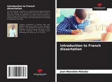 Couverture de Introduction to French dissertation