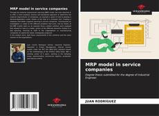 Bookcover of MRP model in service companies