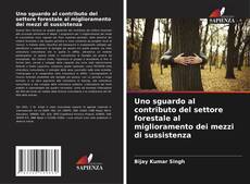 Capa do livro de Uno sguardo al contributo del settore forestale al miglioramento dei mezzi di sussistenza 