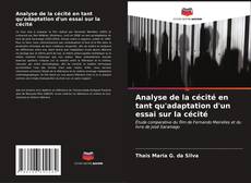 Buchcover von Analyse de la cécité en tant qu'adaptation d'un essai sur la cécité