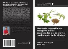 Portada del libro de Efecto de la gestión del nitrógeno en las propiedades del suelo y el rendimiento de la alholva
