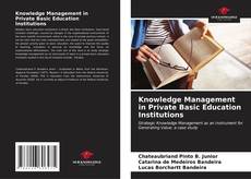 Portada del libro de Knowledge Management in Private Basic Education Institutions