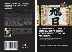 Bookcover of INSEGNAMENTO DELLA LINGUA GIAPPONESE ATTRAVERSO L'ONLINE MATERIALI