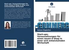 Capa do livro de Start-ups; Voraussetzungen für einen neuen E-Shop in einer sich entwickelnden Wirtschaft 
