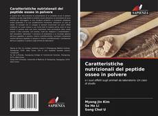 Caratteristiche nutrizionali del peptide osseo in polvere kitap kapağı