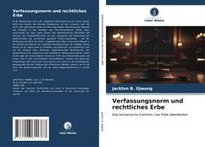 Bookcover of Verfassungsnorm und rechtliches Erbe