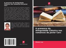 Capa do livro de A presença da Antiguidade Clássica nos romances de Javier Cerc 