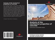 Capa do livro de Analysis of the mechanical properties of concrete 