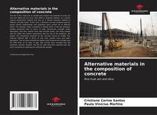 Alternative materials in the composition of concrete kitap kapağı