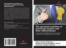 The personal qualities of provincial mayors and their effectiveness kitap kapağı