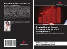Capa do livro de Evaluation of impact indicators for project management... 
