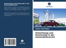 Buchcover von Entwicklung und Kontinuität in der Automobilbranche