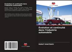Buchcover von Évolution et continuité dans l'industrie automobile