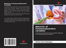 Обложка Behavior of histomorphometric variables