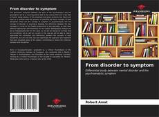 Buchcover von From disorder to symptom